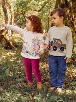 Jojo Maman Bebe JoJo Maman Bébé Berry 2-Pack & China Blue Jersey Cord Jeggings