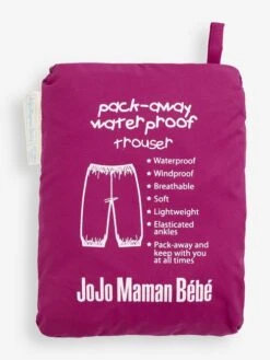 Jojo Maman Bebe JoJo Maman Bébé Berry Girls Pack-Away Waterproof Dungarees -Jojo Maman Bebe C08519s4