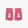 Jojo Maman Bebe JoJo Maman Bébé Pink Mouse Embroidered Gloves