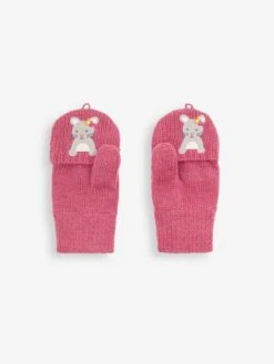 Jojo Maman Bebe JoJo Maman Bébé Pink Mouse Embroidered Gloves 8 Jojo Maman Bebe JoJo Maman Bébé Pink Mouse Embroidered Gloves -Jojo Maman Bebe C13672s3