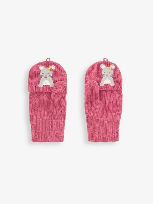Jojo Maman Bebe JoJo Maman Bébé Pink Mouse Embroidered Gloves 5 Jojo Maman Bebe JoJo Maman Bébé Pink Mouse Embroidered Gloves - Image 3