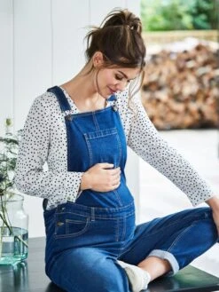 Jojo Maman Bebe Jojo Maman Bébé Mid Wash Boyfriend Dungarees -Jojo Maman Bebe C15553s7