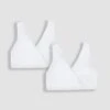 Jojo Maman Bebe JoJo Maman Bébé White 2-Pack Maternity & Nursing Sleep Bras 2 Jojo Maman Bebe JoJo Maman Bébé White 2-Pack Maternity & Nursing Sleep Bras -Jojo Maman Bebe C18211s