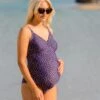 Jojo Maman Bebe JoJo Maman Bébé Navy Spot Maternity Swimsuit 2 Jojo Maman Bebe JoJo Maman Bébé Navy Spot Maternity Swimsuit -Jojo Maman Bebe C20587s