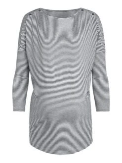 Jojo Maman Bebe JoJo Maman Bébé Marl Grey Shoulder Opening Maternity & Nursing Top -Jojo Maman Bebe C20883s3