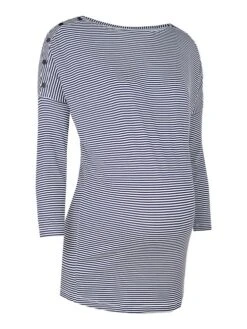 Jojo Maman Bebe JoJo Maman Bébé Navy Shoulder Opening Maternity & Nursing Top -Jojo Maman Bebe C22345s3