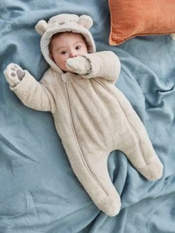 Jojo Maman Bebe JoJo Maman Bébé Mocha Bear Cosy Pramsuit