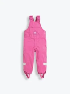 Jojo Maman Bebe JoJo Maman Bébé Fuchsia Girls Pack-Away Waterproof Dungarees