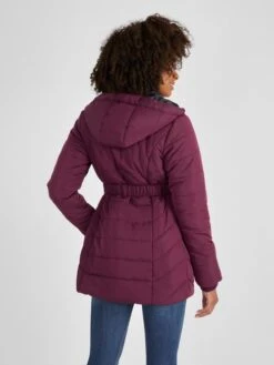 Jojo Maman Bebe JoJo Maman Bébé Wine 2-in-1 Maternity Puffer Jacket -Jojo Maman Bebe C25 977s3
