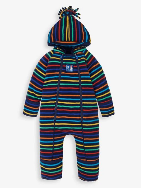 Jojo Maman Bebe JoJo Maman Bébé Rainbow Boys' Stegosaurus Cosy Polarfleece All-In-One 3 Jojo Maman Bebe JoJo Maman Bébé Rainbow Boys' Stegosaurus Cosy Polarfleece All-In-One