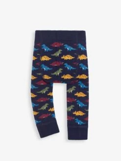 Jojo Maman Bebe JoJo Maman Bébé Navy Dinosaur Extra Thick Baby Leggings