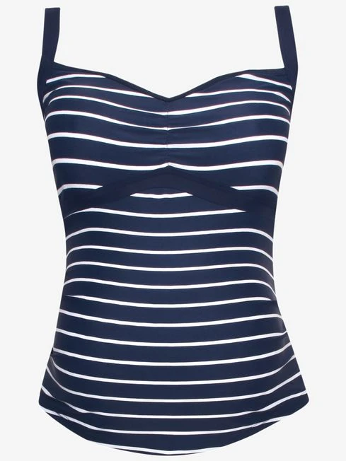 Jojo Maman Bebe JoJo Maman Bébé Navy White Stripe Navy & White Stripe Maternity Tankini 5 Jojo Maman Bebe JoJo Maman Bébé Navy White Stripe Navy & White Stripe Maternity Tankini - Image 3