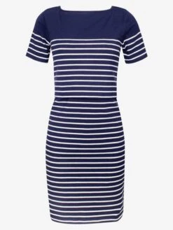 Jojo Maman Bebe JoJo Maman Bébé Navy White Stripe Navy Breton Stripe Nursing Dress -Jojo Maman Bebe C30834s3