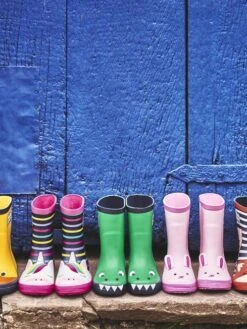 Jojo Maman Bebe JoJo Maman Bébé Fuchsia Multi Stripe Unicorn Wellies 15 Jojo Maman Bebe JoJo Maman Bébé Fuchsia Multi Stripe Unicorn Wellies -Jojo Maman Bebe C33180s6