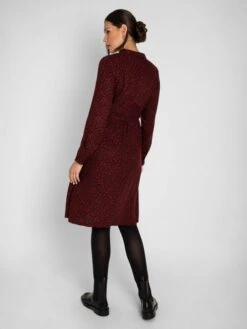 Jojo Maman Bebe JoJo Maman Bébé Wine Animal Print Shirt Maternity Dress With Tie -Jojo Maman Bebe C33600s2