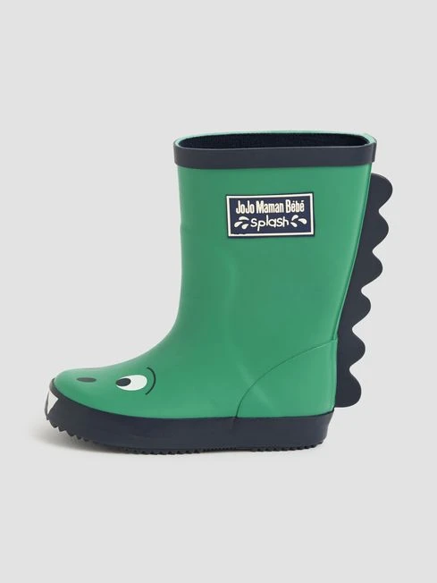 Jojo Maman Bebe JoJo Maman Bébé Green Dino Wellies 7 Jojo Maman Bebe JoJo Maman Bébé Green Dino Wellies - Image 5