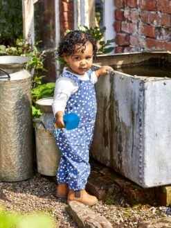 Jojo Maman Bebe JoJo Maman Bébé Denim 2-Piece Daisy Print Cord Dungarees & Top Set -Jojo Maman Bebe C35371s2