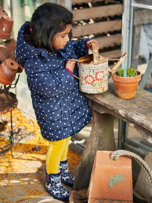 Jojo Maman Bebe JoJo Maman Bébé Navy White Dot Navy & White Dot Cosy Puffer Jacket 3 Jojo Maman Bebe JoJo Maman Bébé Navy White Dot Navy & White Dot Cosy Puffer Jacket