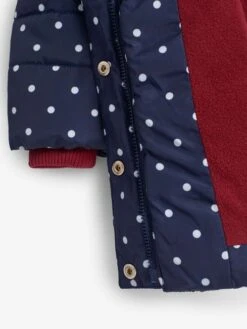 Jojo Maman Bebe JoJo Maman Bébé Navy White Dot Navy & White Dot Cosy Puffer Jacket 15 Jojo Maman Bebe JoJo Maman Bébé Navy White Dot Navy & White Dot Cosy Puffer Jacket -Jojo Maman Bebe C36354s6