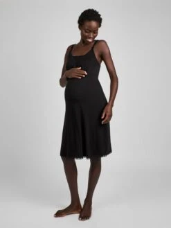 Jojo Maman Bebe JoJo Maman Bébé Black Lace Maternity & Nursing Nightdress -Jojo Maman Bebe C37255s6