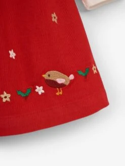 Jojo Maman Bebe JoJo Maman Bébé Red 2-Piece Robin Baby Dress & Body Set -Jojo Maman Bebe C38840s5