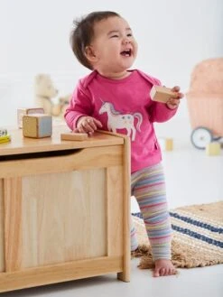 Jojo Maman Bebe JoJo Maman Bébé Marl Grey Grey Unicorn Stripe Baby Leggings