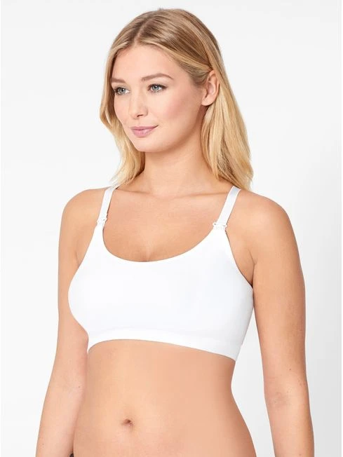 Jojo Maman Bebe JoJo Maman Bébé White Cotton Rich Seamless Maternity & Nursing Bra 3 Jojo Maman Bebe JoJo Maman Bébé White Cotton Rich Seamless Maternity & Nursing Bra