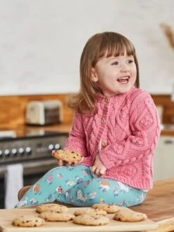 Jojo Maman Bebe JoJo Maman Bébé Pink Cosy Cable Cardigans