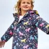Jojo Maman Bebe JoJo Maman Bébé Navy Unicorn Cosy Waterproof Jacket 1 Jojo Maman Bebe JoJo Maman Bébé Navy Unicorn Cosy Waterproof Jacket -Jojo Maman Bebe C41818s