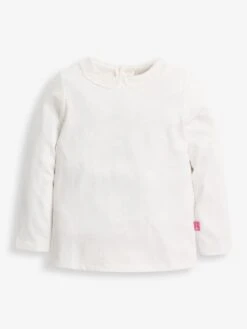 Jojo Maman Bebe JoJo Maman Bébé Cream Lace Collar Top -Jojo Maman Bebe C44192s4