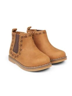 Jojo Maman Bebe JoJo Maman Bébé Brown Pretty Leather Chelsea Boots