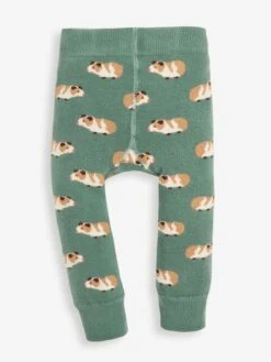 Jojo Maman Bebe JoJo Maman Bébé Green Guinea Pig Extra Thick Baby Leggings -Jojo Maman Bebe C45024s4