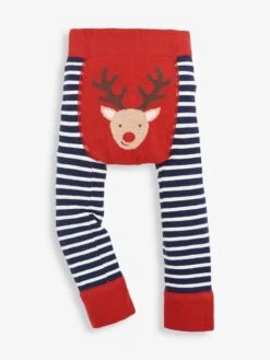Jojo Maman Bebe JoJo Maman Bébé Red Reindeer Stripe Baby Leggings -Jojo Maman Bebe C45313s3