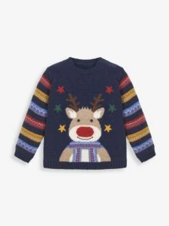 Jojo Maman Bebe JoJo Maman Bébé Navy Reindeer Jumper