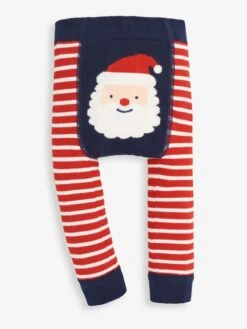 Jojo Maman Bebe JoJo Maman Bébé Red Father Christmas Striped Baby Leggings -Jojo Maman Bebe C45340s2