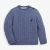 Jojo Maman Bebe JoJo Maman Bébé Denim Cable Knit Jumpers -Jojo Maman Bebe C46858s