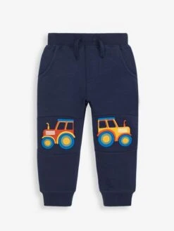 Jojo Maman Bebe JoJo Maman Bébé Navy Tractor Appliqué Knee Joggers -Jojo Maman Bebe C50617s2