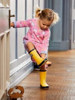 Jojo Maman Bebe JoJo Maman Bébé Yellow Kids' Children's Wellies -Jojo Maman Bebe C51030s2