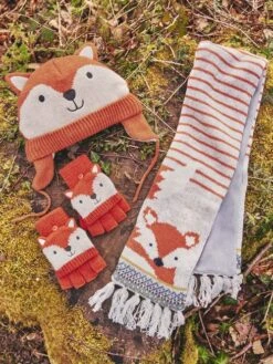 Jojo Maman Bebe JoJo Maman Bébé Rust Fox Gloves -Jojo Maman Bebe C52393s4