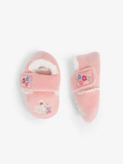 Jojo Maman Bebe JoJo Maman Bébé Pink Bunny Easy On Slippers -Jojo Maman Bebe C52528s4