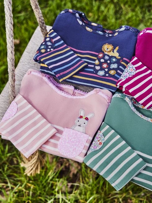 Jojo Maman Bebe JoJo Maman Bébé Pink Bunny Pocket Breton Top 7 Jojo Maman Bebe JoJo Maman Bébé Pink Bunny Pocket Breton Top - Image 5