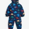 Jojo Maman Bebe JoJo Maman Bébé Dinosaur Navy Dino Pack-Away Waterproof All-in-One