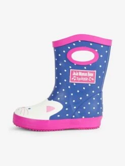 Jojo Maman Bebe JoJo Maman Bébé Cornflower Cat Wellies With Handle -Jojo Maman Bebe C57264s2