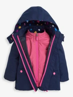 Jojo Maman Bebe JoJo Maman Bébé Blossom 4-in-1 Waterproof Polarfleece Jacket -Jojo Maman Bebe C58405s4