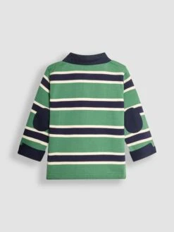 Jojo Maman Bebe JoJo Maman Bébé Green Stripe Rugby Top -Jojo Maman Bebe C59275s4