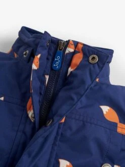 Jojo Maman Bebe JoJo Maman Bébé Fox Navy Print Parka -Jojo Maman Bebe C59516s3