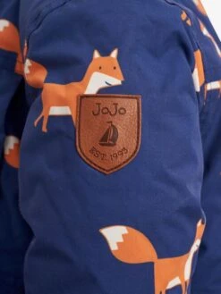 Jojo Maman Bebe JoJo Maman Bébé Fox Navy Print Parka -Jojo Maman Bebe C59516s4