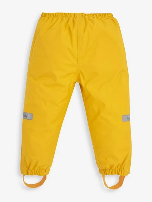 Jojo Maman Bebe JoJo Maman Bébé Mustard Kids' Pack-Away Waterproof Trousers 3 Jojo Maman Bebe JoJo Maman Bébé Mustard Kids' Pack-Away Waterproof Trousers
