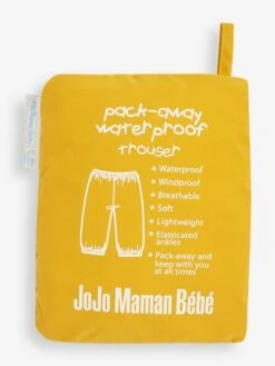 Jojo Maman Bebe JoJo Maman Bébé Mustard Kids' Pack-Away Waterproof Trousers 11 Jojo Maman Bebe JoJo Maman Bébé Mustard Kids' Pack-Away Waterproof Trousers -Jojo Maman Bebe C61324s5