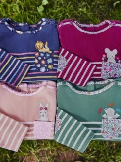 Jojo Maman Bebe JoJo Maman Bébé Berry Mouse Pocket Breton Top -Jojo Maman Bebe C61877s3